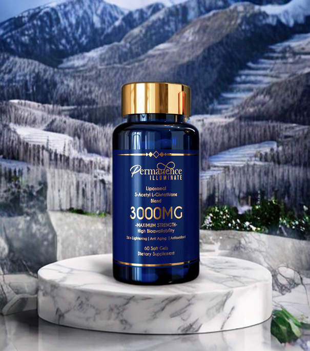 Discover Unrivaled Excellence with Permanence Illuminate Liposomal S-acetyl L-Glutathione.